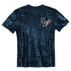 C.J. Stroud Houston Texans Girls Youth Sequin V-Neck Fashion Jersey - Navy online