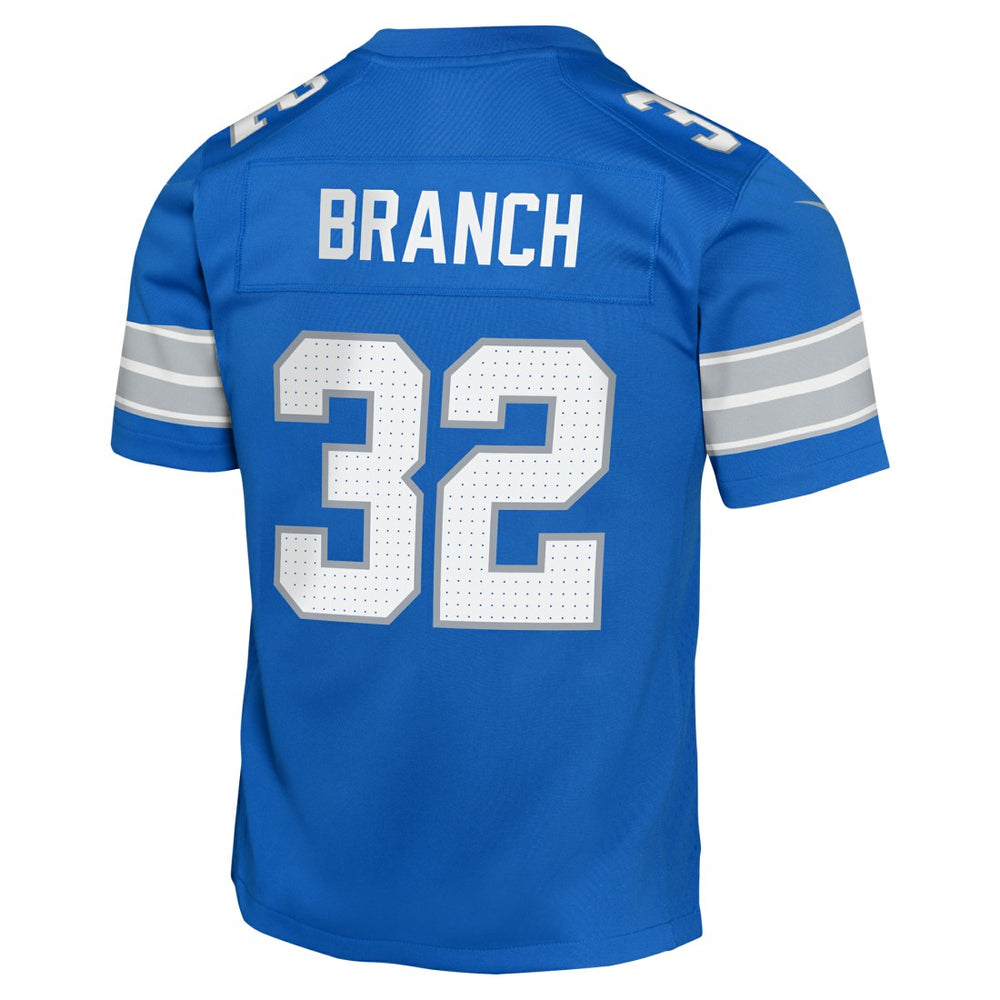 Brian Branch Detroit Lions Youth Game Jersey - Blue