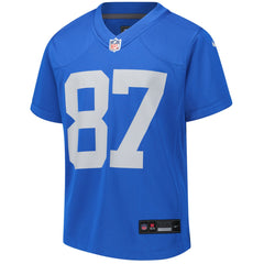 Sam LaPorta Detroit Lions Youth Game Jersey - Blue