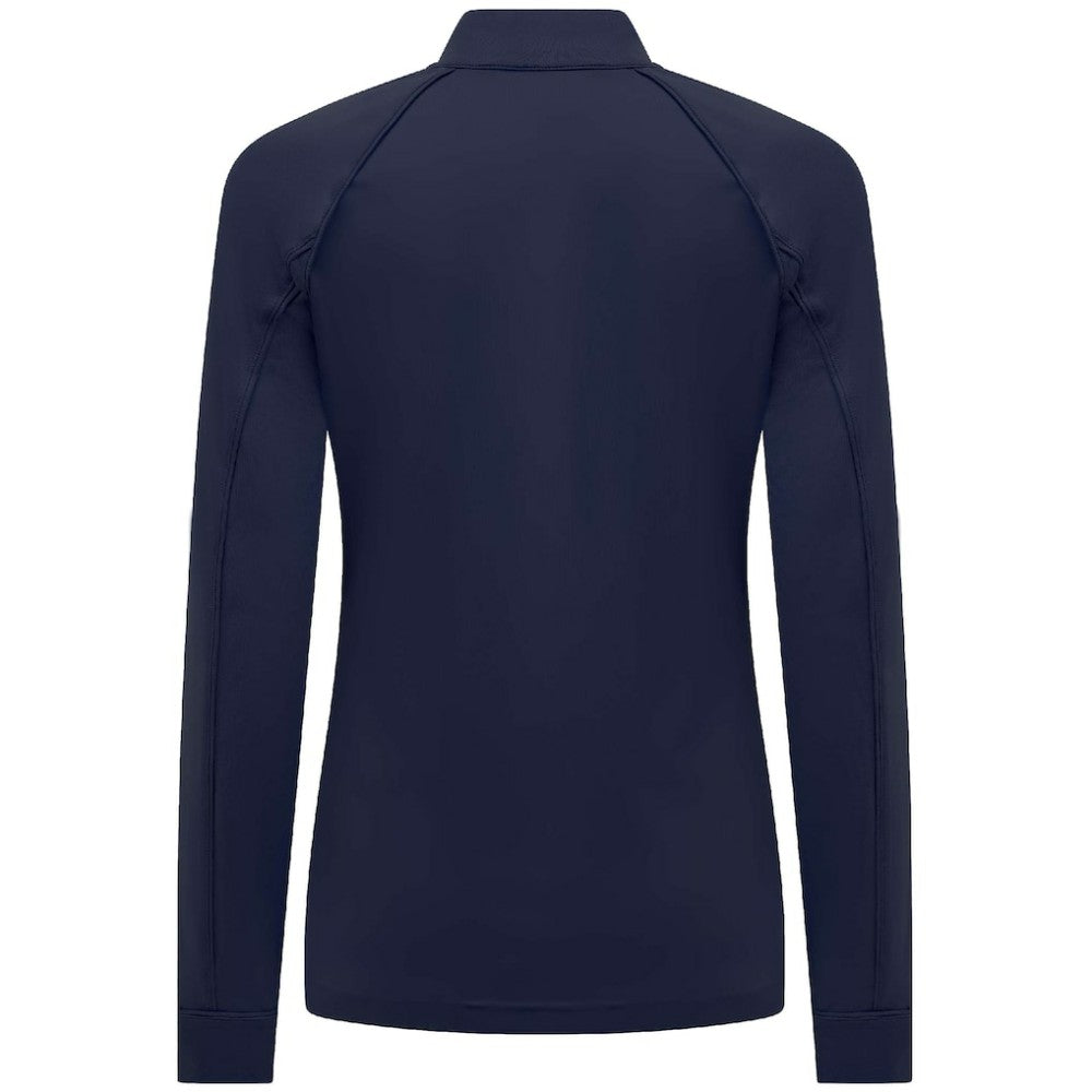 Winnipeg Jets Levelwear Women's Kinetic Insignia Core Quarter-Zip Pullover Top Navy