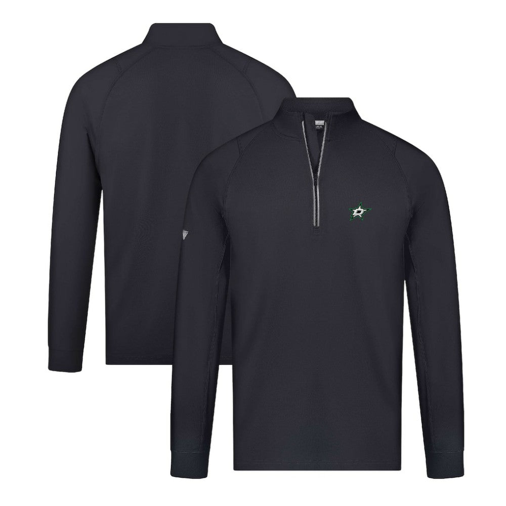 Dallas Stars Levelwear Theory Insignia Core Quarter-Zip Pullover Top Black
