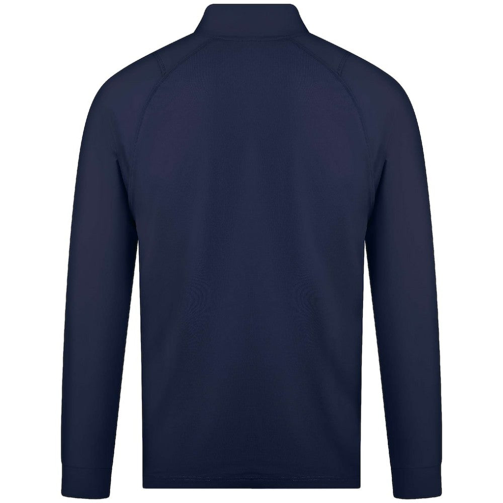 Winnipeg Jets Levelwear Theory Insignia Core Quarter-Zip Pullover Top Navy