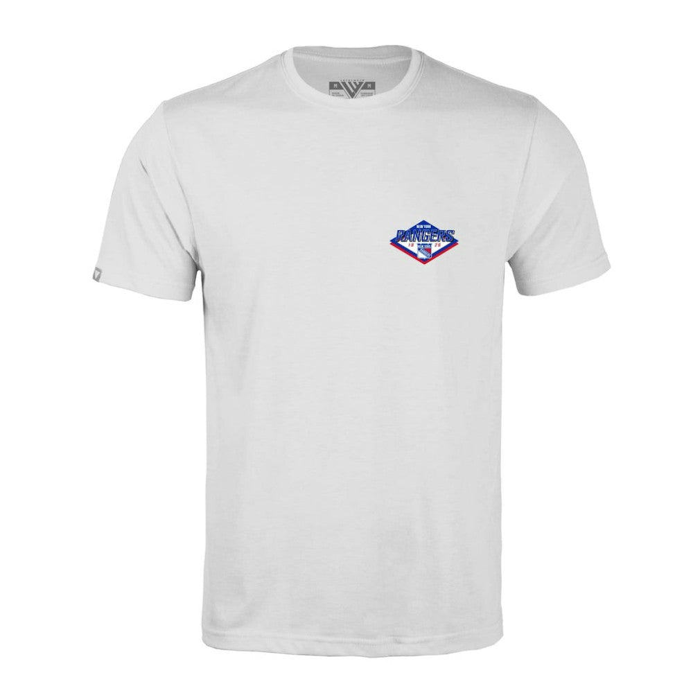 New York Rangers Levelwear Richmond Club Patch 2.0 T-Shirt White