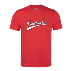 Chicago Blackhawks Levelwear Richmond Retro Script T-Shirt Red