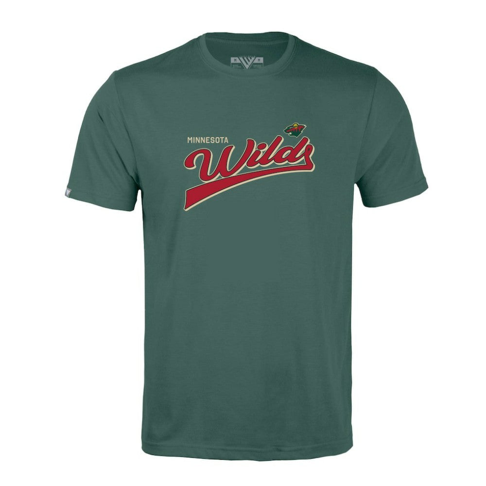 Minnesota Wild Levelwear Richmond Retro Script T-Shirt Green