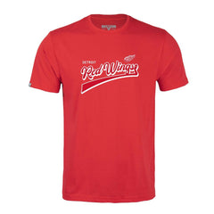Detroit Red Wings Levelwear Richmond Retro Script T-Shirt Red