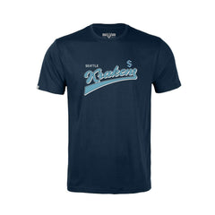Seattle Kraken Levelwear Youth Little Richmond Retro Script T-Shirt Deep Sea Blue
