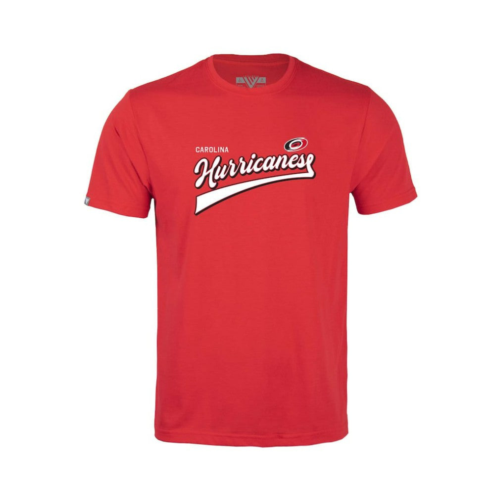 Carolina Hurricanes Levelwear Youth Little Richmond Retro Script T-Shirt Red