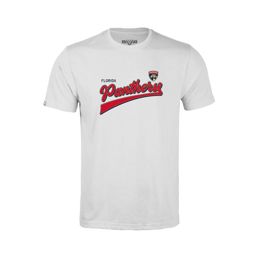 Florida Panthers Levelwear Youth Little Richmond Retro Script T-Shirt White