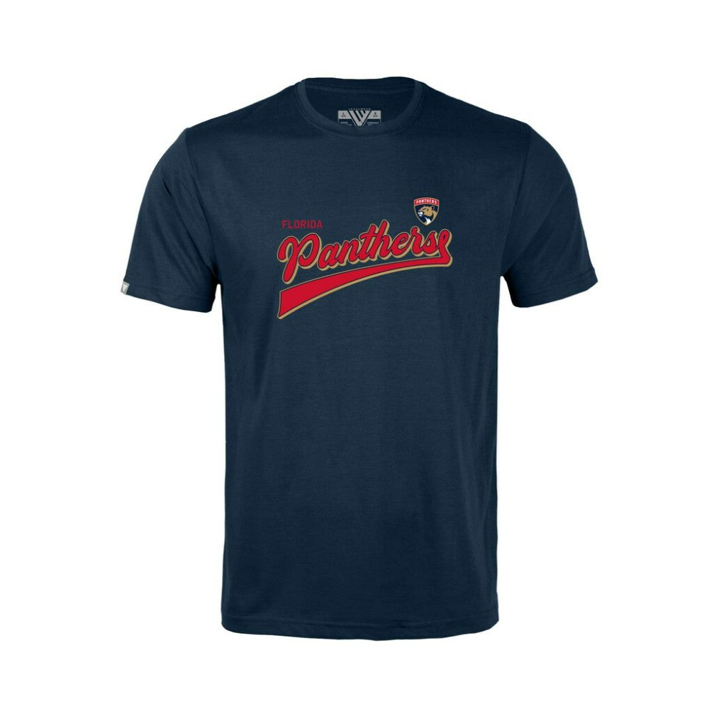 Florida Panthers Levelwear Youth Little Richmond Retro Script T-Shirt Navy