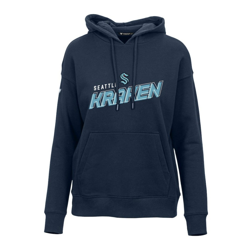 Seattle Kraken Levelwear Women's Adorn Premier 2.0 Fleece Pullover Hoodie Deep Sea Blue