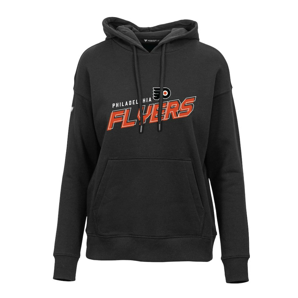 Philadelphia Flyers Levelwear Women's Adorn Premier 2.0 Fleece Pullover Hoodie Black