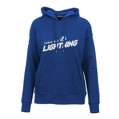 Tampa Bay Lightning Levelwear Women's Adorn Premier 2.0 Fleece Pullover Hoodie Blue