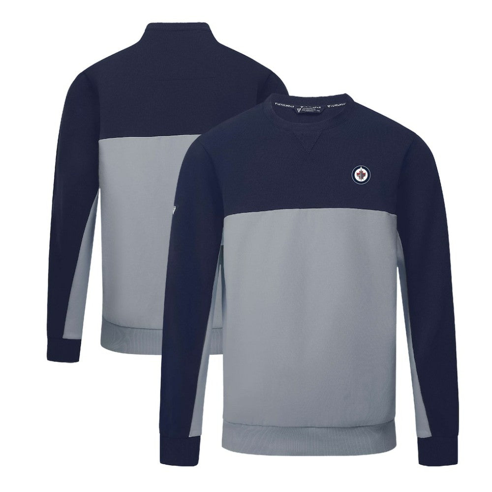 Winnipeg Jets Levelwear Legacy Insignia Core Sweatshirt Navy/Gray