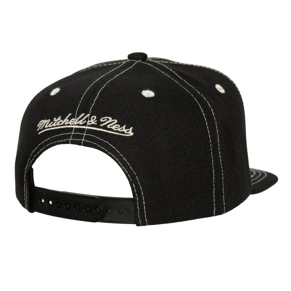 Pittsburgh Penguins Mitchell & Ness Energy Contrast Natural Snapback Hat Black