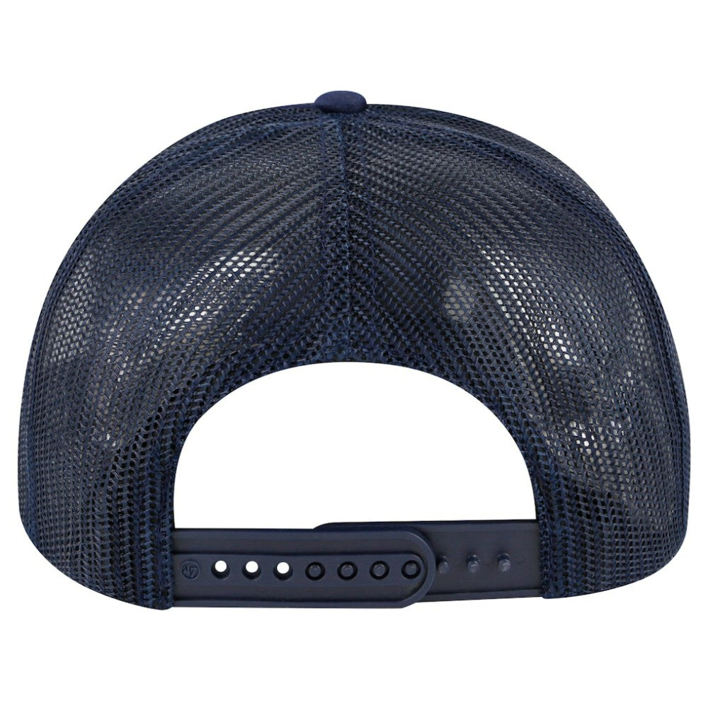 Atlanta Braves Local Patch Foam Front Trucker Adjustable Hat Navy | 47 brand