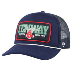 Boston Red Sox Local Patch Foam Front Trucker Adjustable Hat Navy | 47 brand