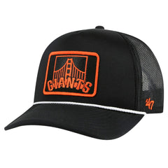 San Francisco Giants Local Patch Foam Front Trucker Adjustable Hat Black | 47 brand