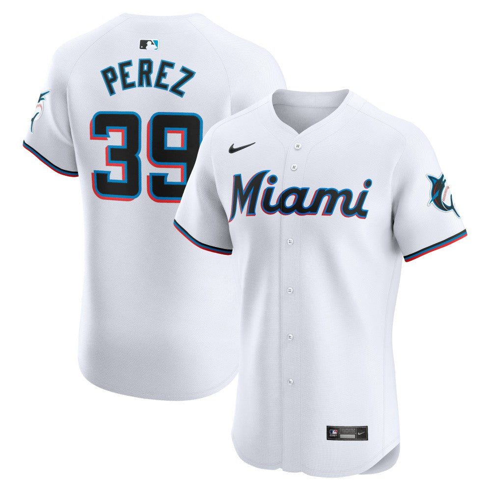 Eury Perez Miami Marlins Home Elite Player Jersey White | Nike