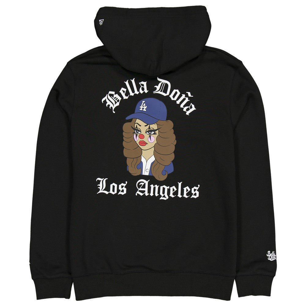 Women's Bella Dona x Los Angeles Dodgers Pullover Hoodie Black | New Era
