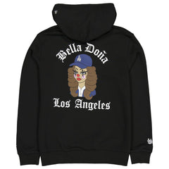Women's Bella Dona x Los Angeles Dodgers Pullover Hoodie Black | New Era