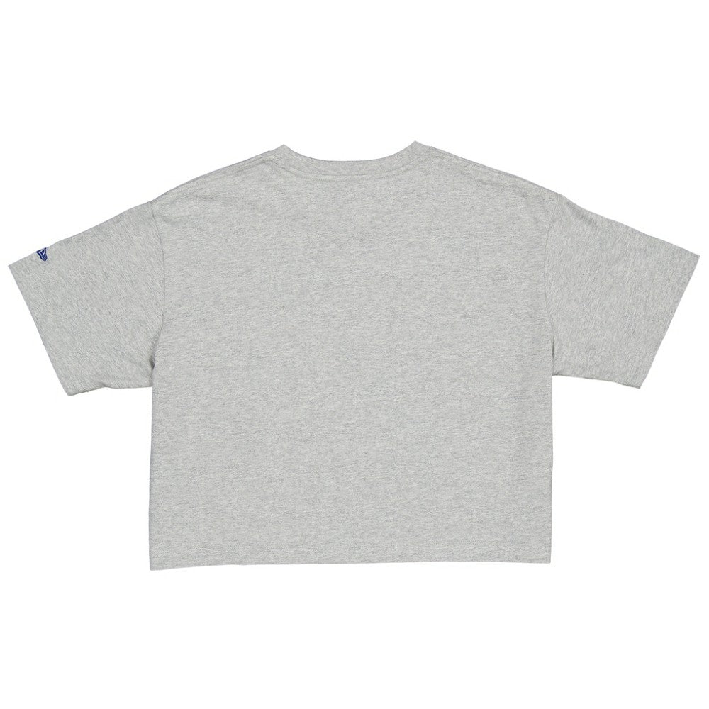 Women's Bella Dona x Los Angeles Dodgers Boxy Crop T-Shirt Gray | New Era
