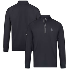Colorado Rockies Levelwear Theory Insignia Quarter-Zip Pullover Black