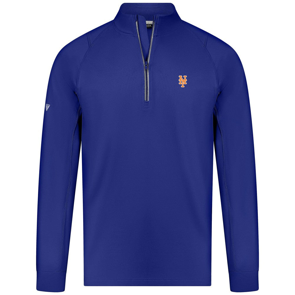 New York Mets Levelwear Theory Insignia Quarter-Zip Pullover Royal