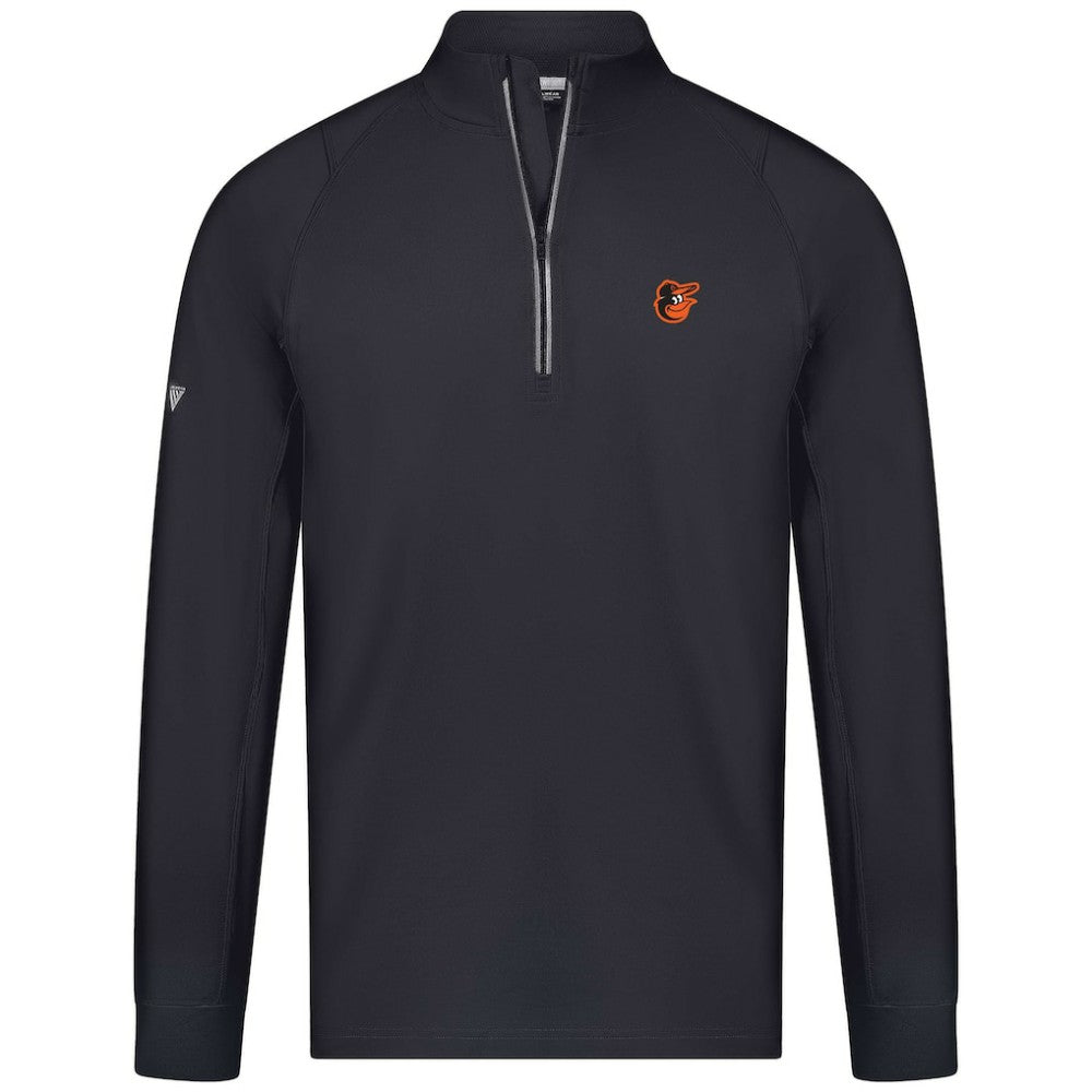 Baltimore Orioles Levelwear Theory Insignia Quarter-Zip Pullover Black