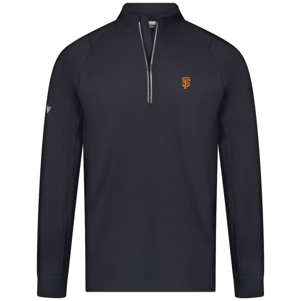 San Francisco Giants Levelwear Theory Insignia Quarter-Zip Pullover Black