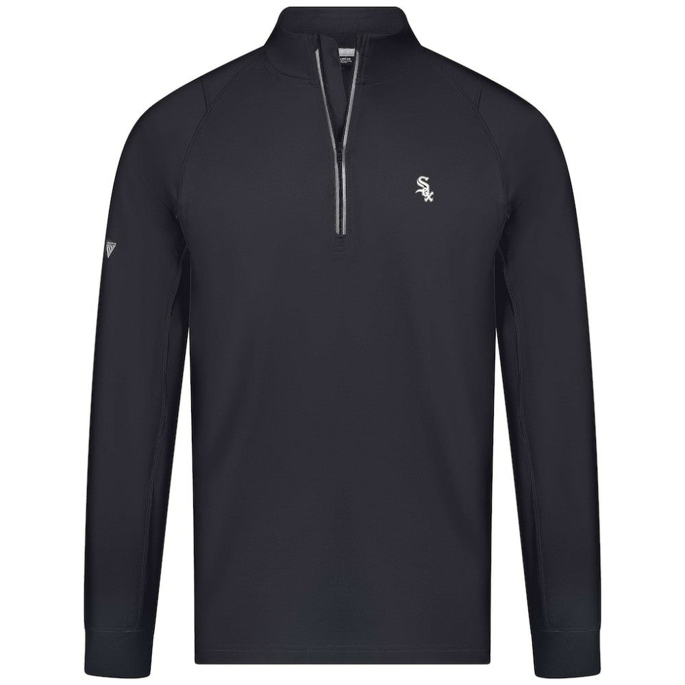 Chicago White Sox Levelwear Theory Insignia Quarter-Zip Pullover Black