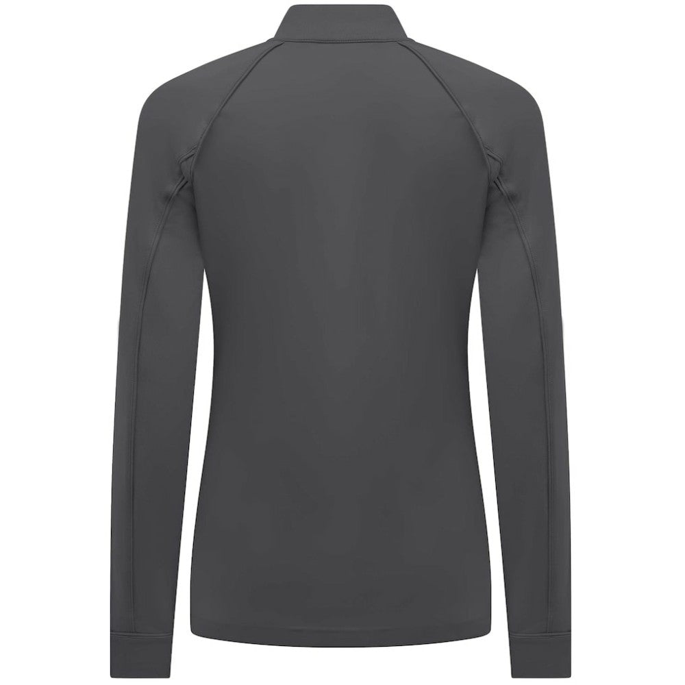 Seattle Mariners Levelwear Women's Kinetic Insignia Quarter-Zip Pullover Charcoal