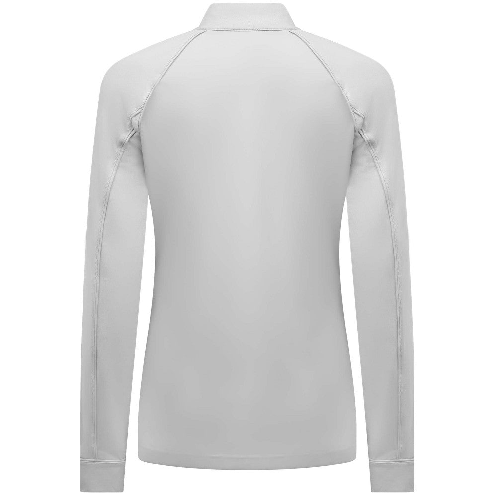 Cincinnati Reds Levelwear Women's Kinetic Insignia Quarter-Zip Pullover White