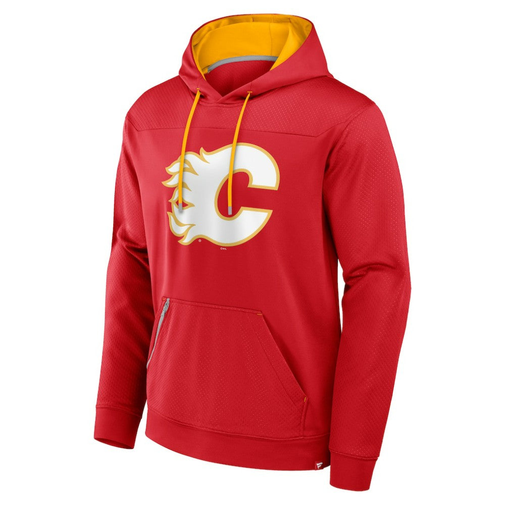 Calgary Flames Fanatics Defender Pullover Hoodie Red