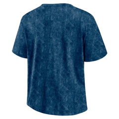 Seattle Kraken Fanatics Women's Faded Wash T-Shirt Deep Sea Blue