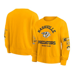 Nashville Predators Fanatics Women's Go Team Pullover Sweatshirt Gold
