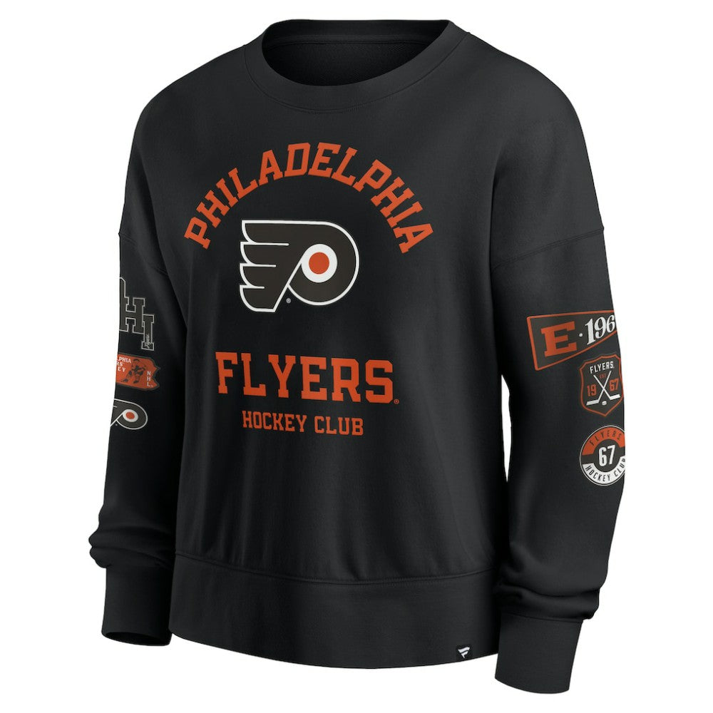 Philadelphia Flyers Fanatics Women's Go Team Pullover Sweatshirt Black