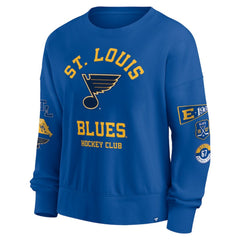 St. Louis Blues Fanatics Women's Go Team Pullover Sweatshirt Blue