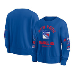 New York Rangers Fanatics Women's Go Team Pullover Sweatshirt Blue