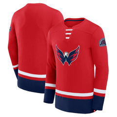 Washington Capitals Fanatics High Point Long Sleeve T-Shirt Red