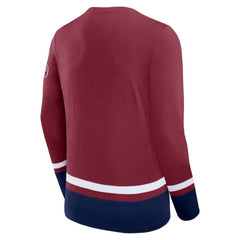 Colorado Avalanche Fanatics High Point Long Sleeve T-Shirt Burgundy