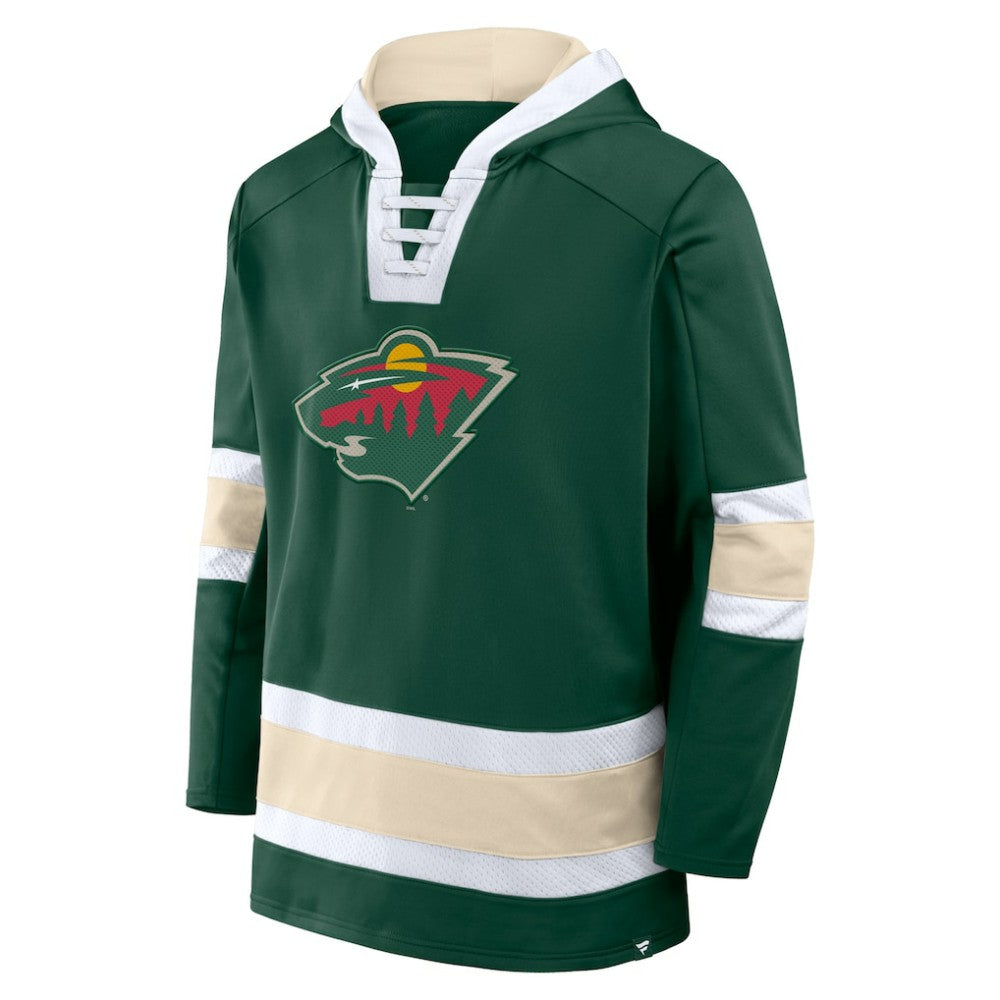 Minnesota Wild Fanatics Inside Line Fleece Pullover Hoodie- Green