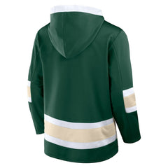 Minnesota Wild Fanatics Inside Line Fleece Pullover Hoodie- Green