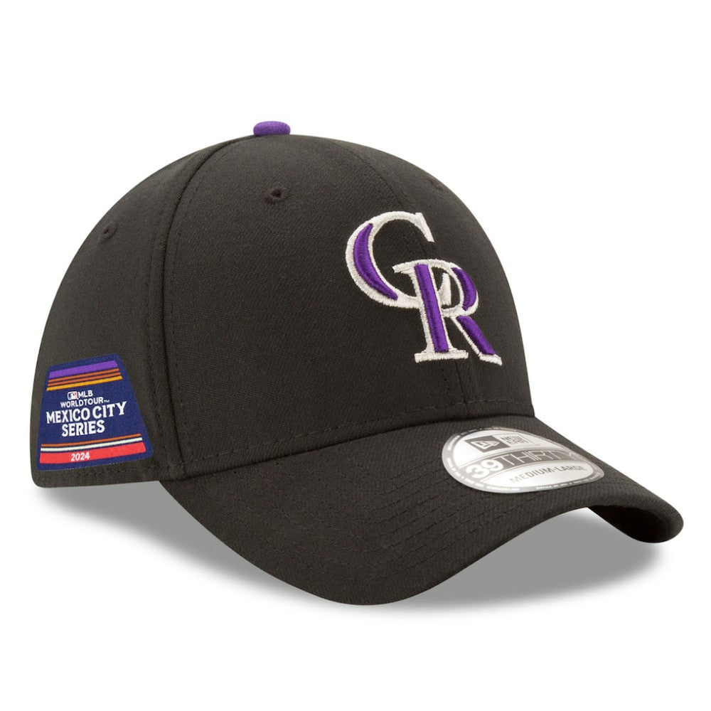 Colorado Rockies 2024 MLB World Tour Mexico City Series 39THIRTY Flex Hat Black | New Era