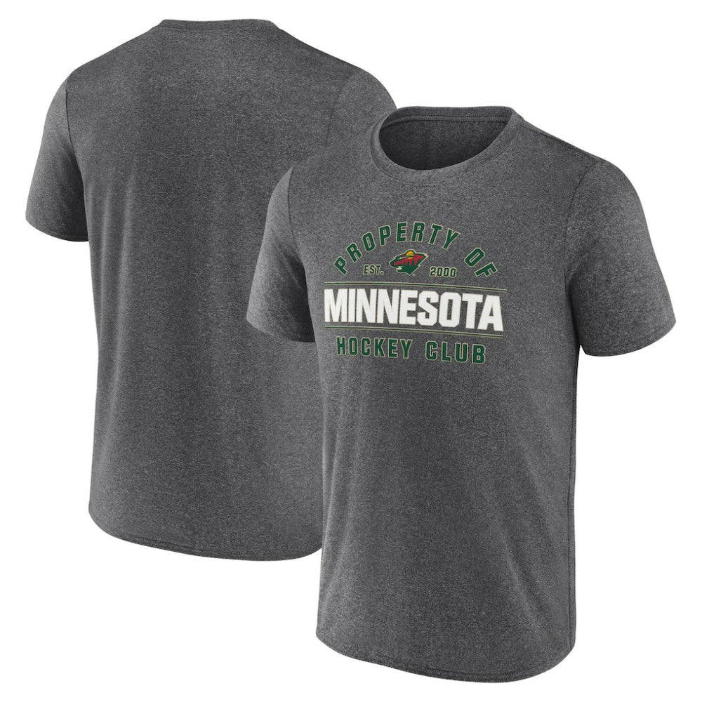 Minnesota Wild Fanatics Property Of T-Shirt Heather Charcoal
