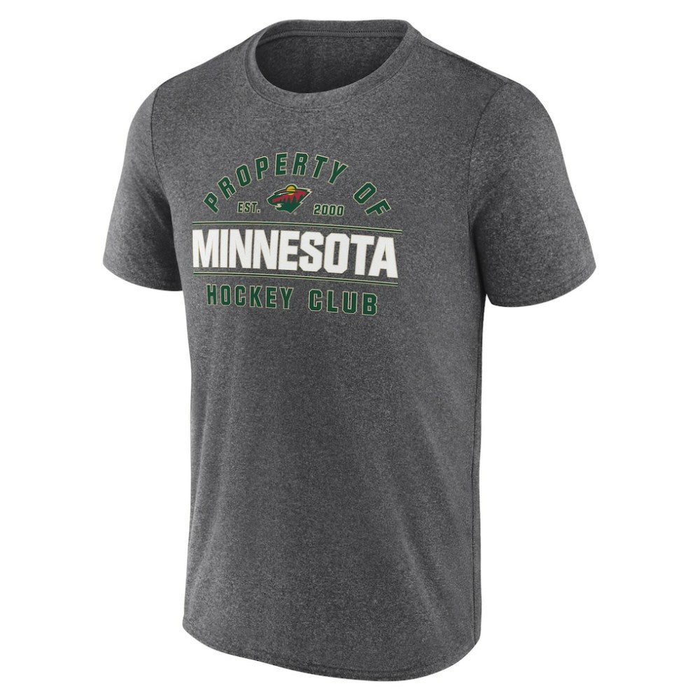 Minnesota Wild Fanatics Property Of T-Shirt Heather Charcoal