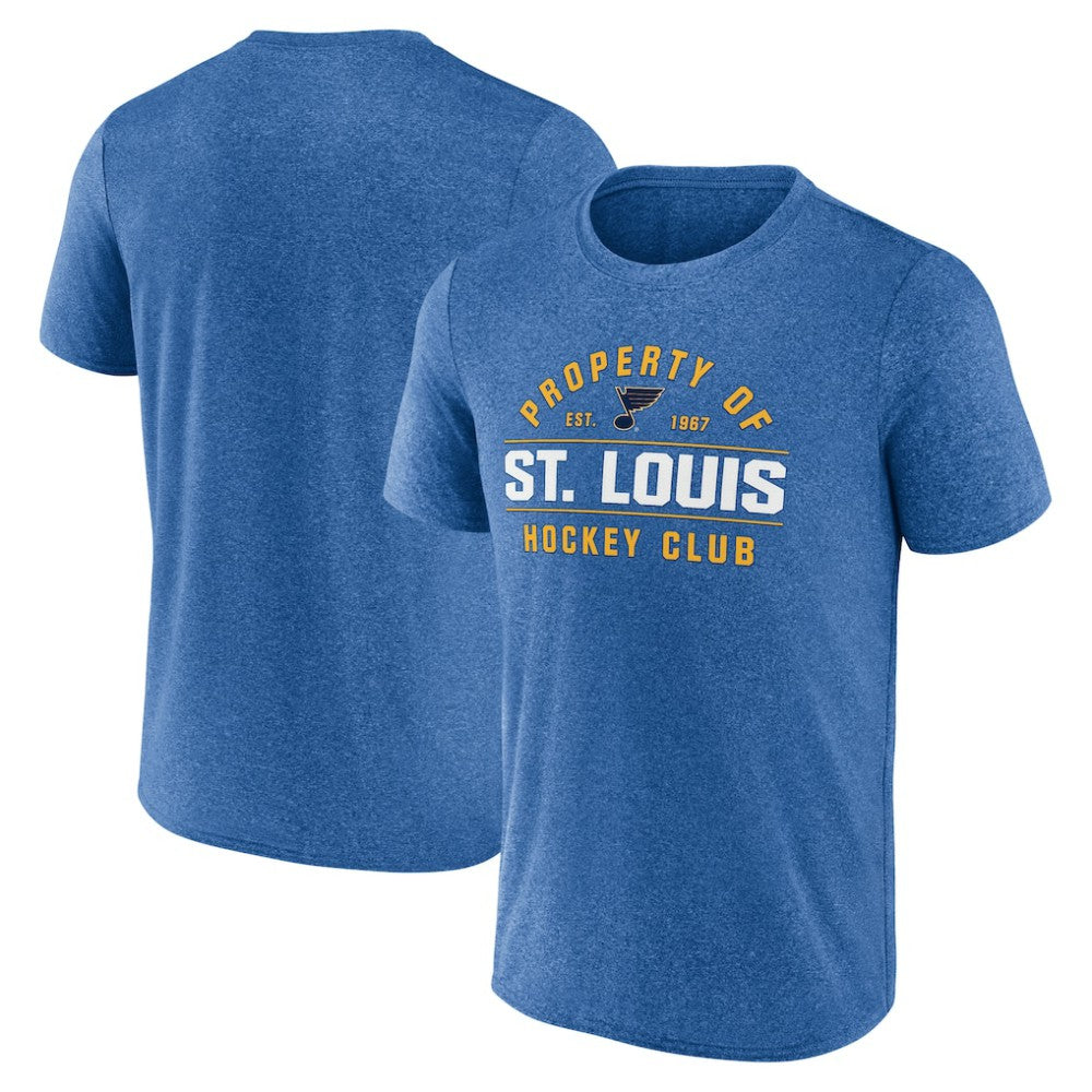 St. Louis Blues Fanatics Property Of T-Shirt Heather Blue