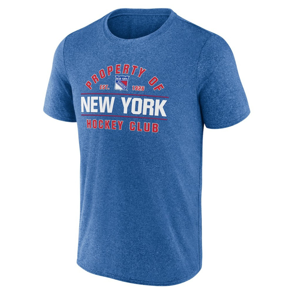 New York Rangers Fanatics Property Of T-Shirt Heather Blue