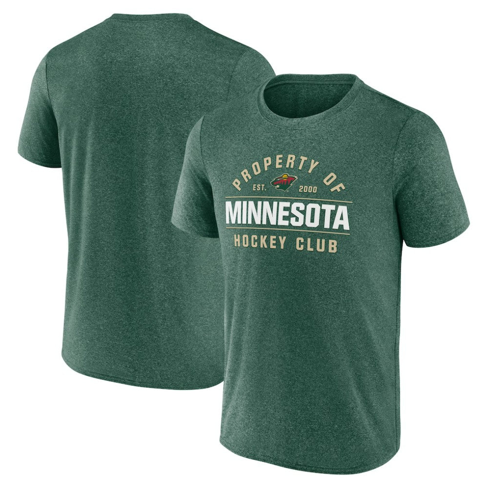 Minnesota Wild Fanatics Property Of T-Shirt Heather Green