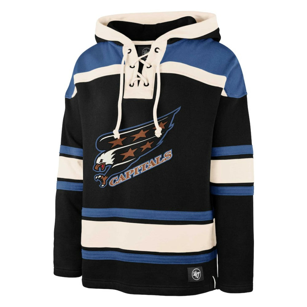 Alexander Ovechkin Washington Capitals '47 Player Name & Number Lacer Pullover Hoodie Black